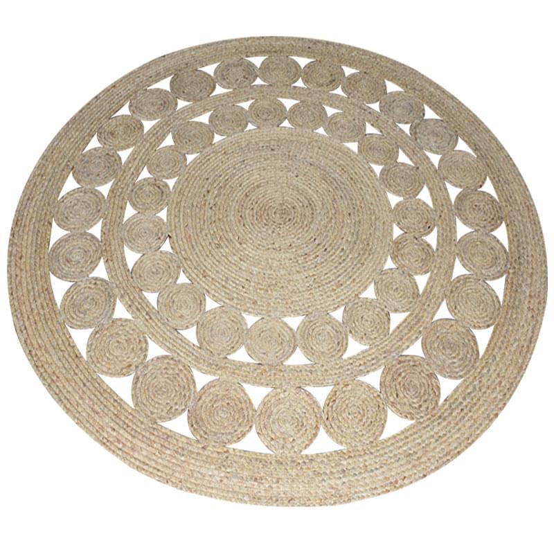 Natural Jute Area Rug for Living Room and Office