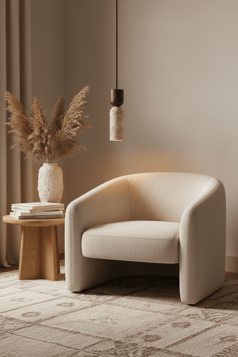 Stone Cord Pendant Light
