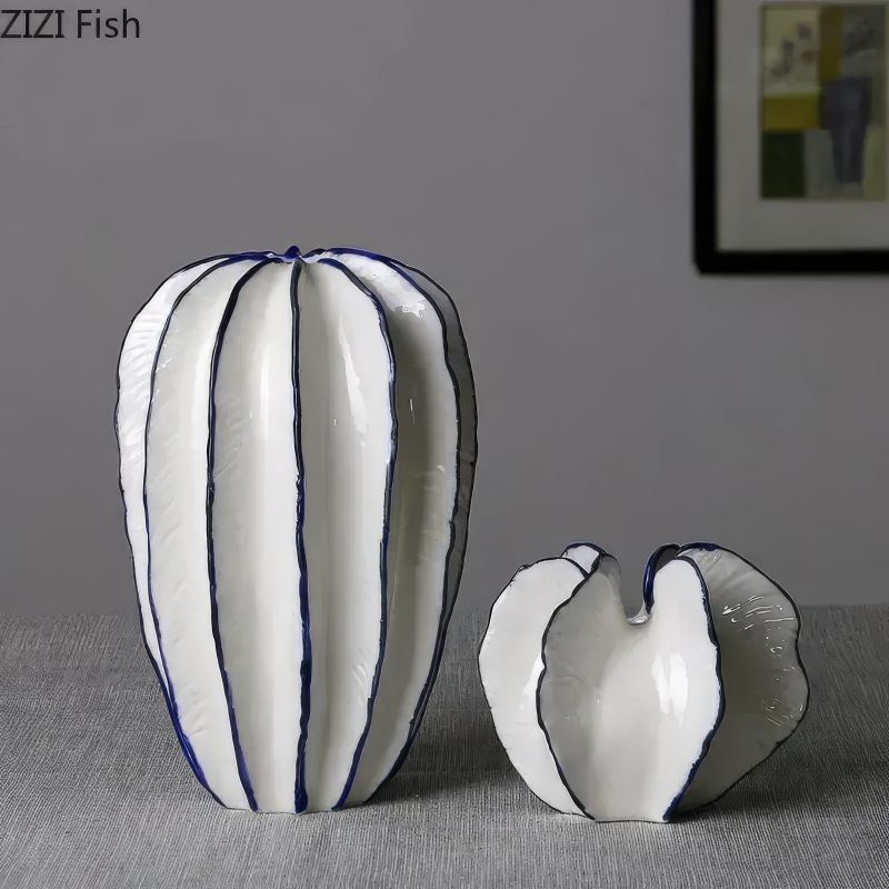 The Statement Vase — Modern Ceramic Vase for Flowers, Stems & Home Styling