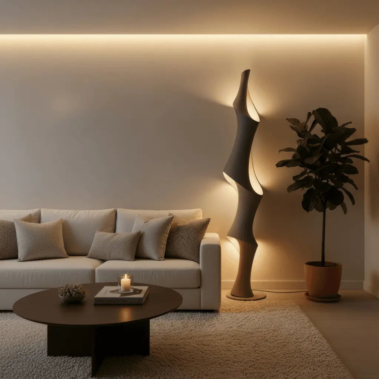 The Statement Corner — Art Deco Sculptural LED Floor Lamp Jonine’s Corner