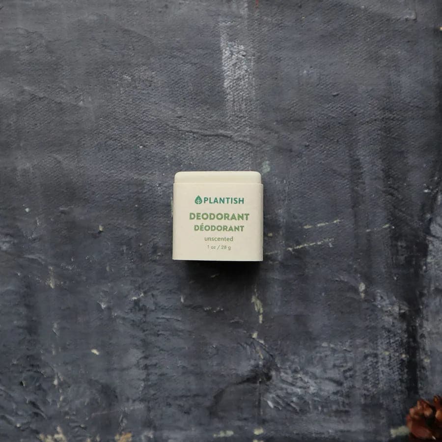 Unscented Zero Waste Deodorant Bar by Plantish