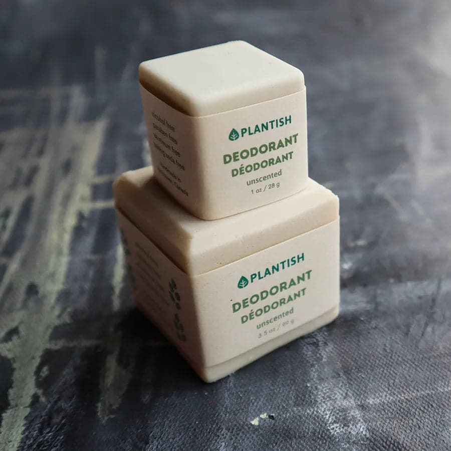 Unscented Zero Waste Deodorant Bar by Plantish