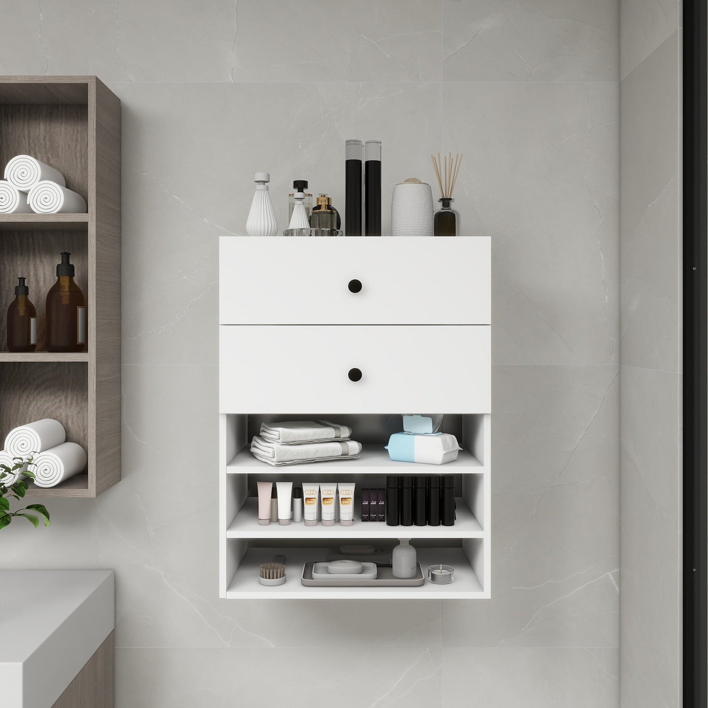 A Place for Everything — Modular Wooden Closet Organizer with 2 Drawers & 3 Shelves