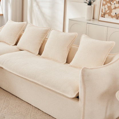 LuneluX_Home  Oversized 3-Seater L-Shape Sofa with Chaise