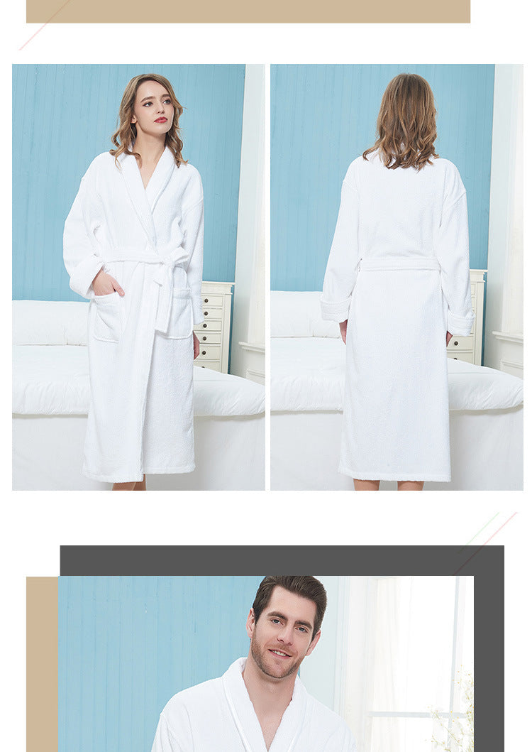 Wrap Yourself in Calm — 100% Cotton Terry Bathrobe