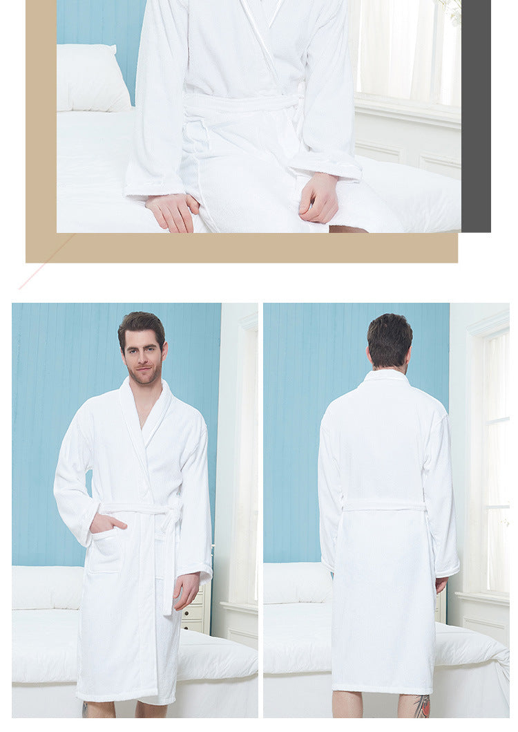 Wrap Yourself in Calm — 100% Cotton Terry Bathrobe
