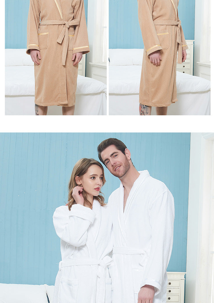 Wrap Yourself in Calm — 100% Cotton Terry Bathrobe