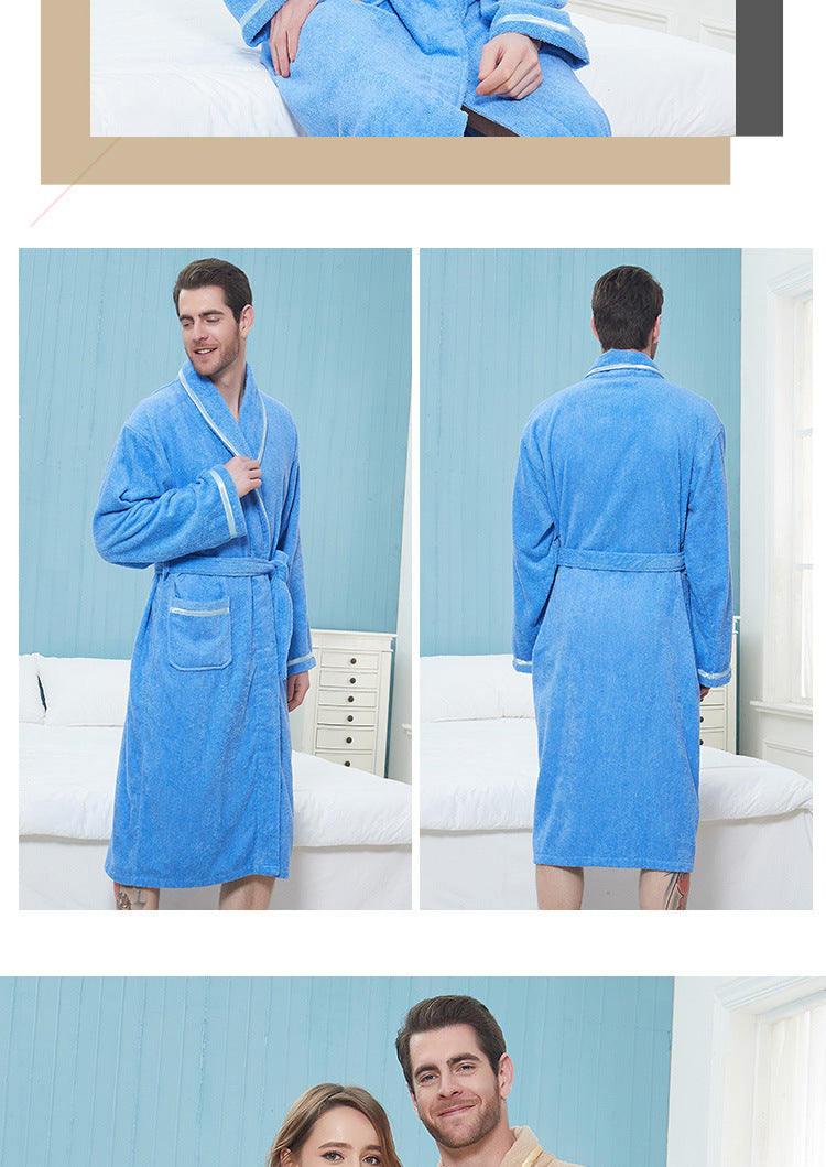 Wrap Yourself in Calm — 100% Cotton Terry Bathrobe