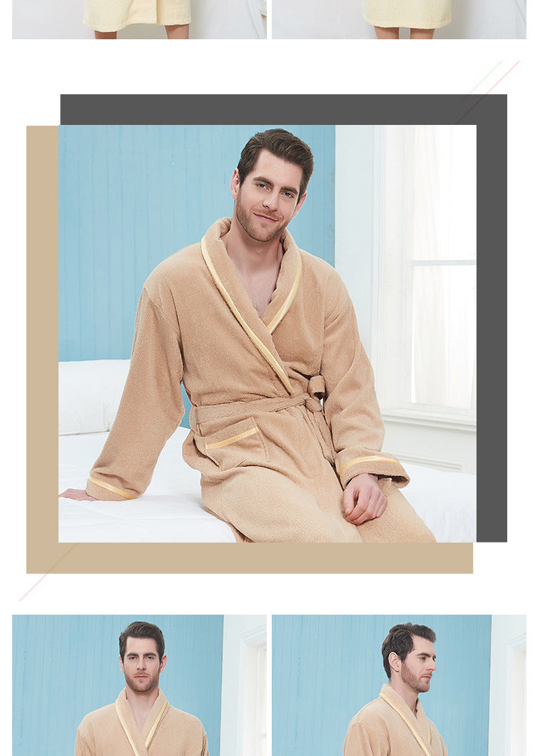 Wrap Yourself in Calm — 100% Cotton Terry Bathrobe