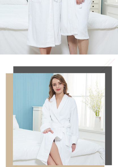 Wrap Yourself in Calm — 100% Cotton Terry Bathrobe