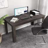 63 Inch Wood Dining Table For 4 To 6 People Grey Ideal For Dining Room-4