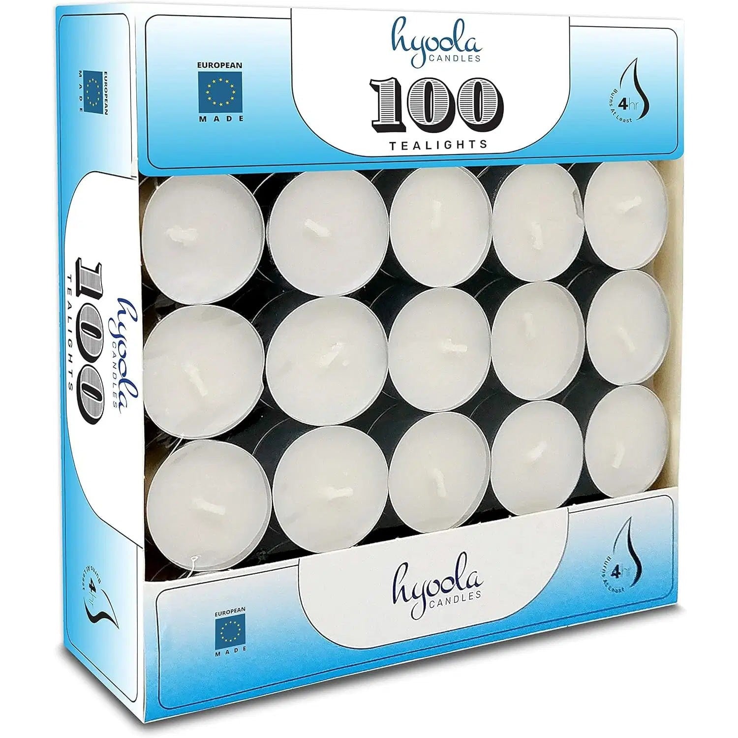 The Quiet Glow — Unscented Tea Light Candles, 100-Pack