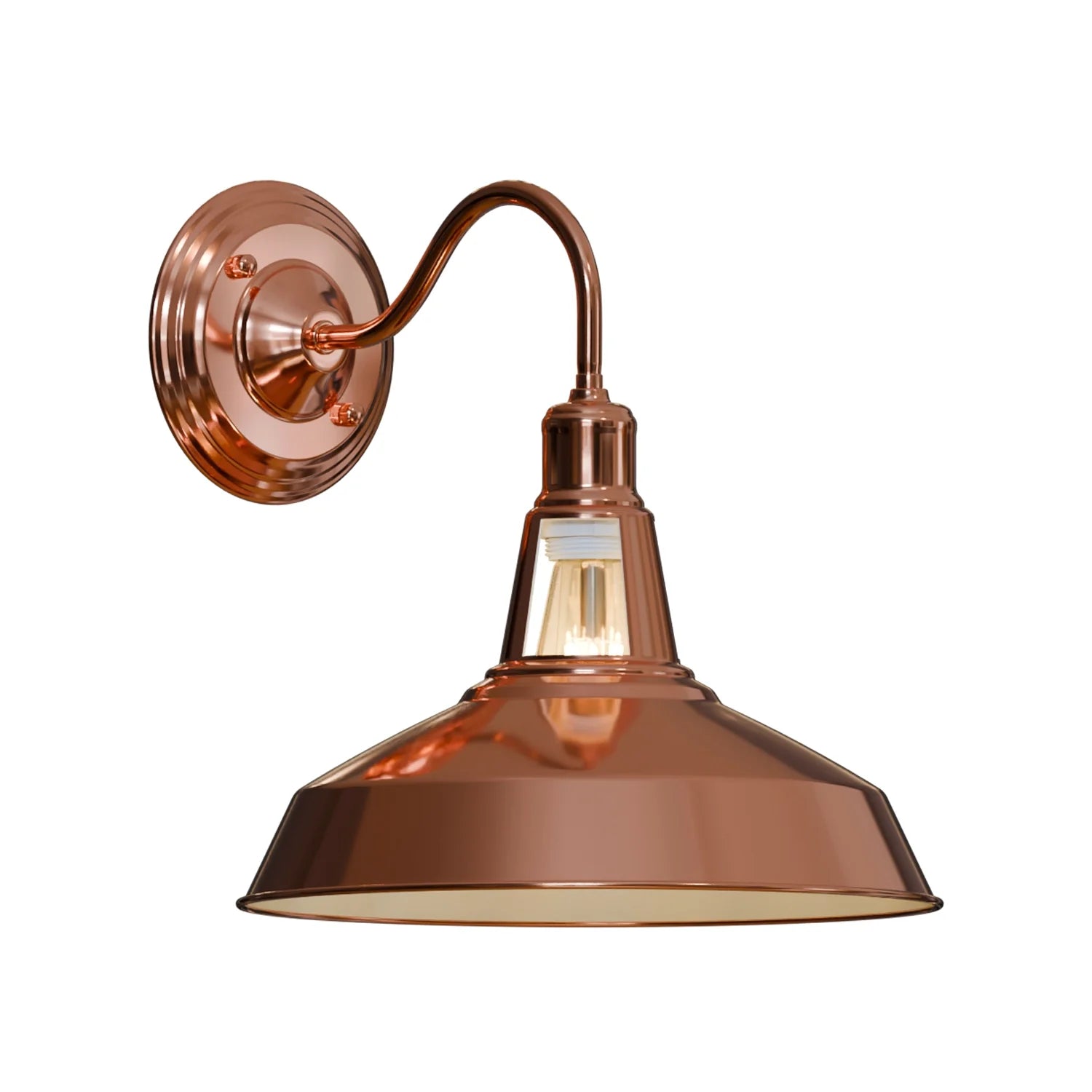 Rose Gold Barn Slotted Wall Sconce