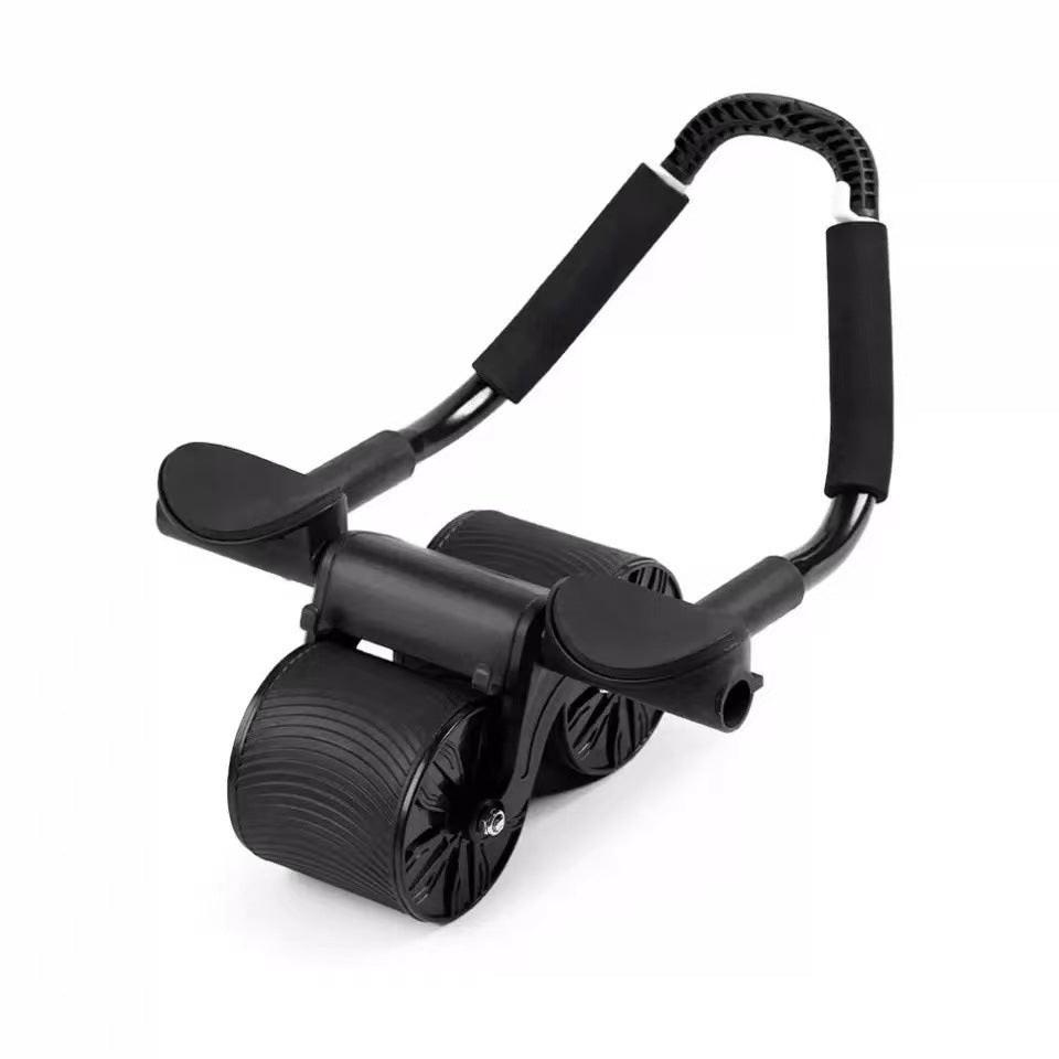 Roll Out, Spring Back — Automatic Rebound Ab Wheel for Home Core Training.