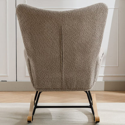 Modern Patchwork Rocking Chair  Macaron Edition