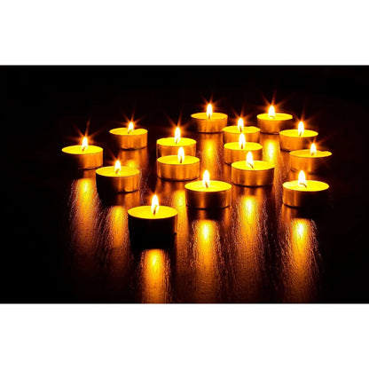 The Quiet Glow — Unscented Tea Light Candles, 100-Pack