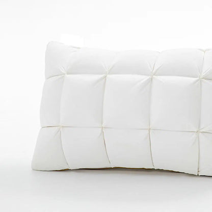 DreamNest™ Luxury Goose Down Feather Pillow – Pinch Pleat Design with Neck Support in Standard, Queen & King Sizes