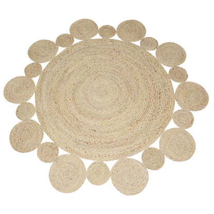 Natural Jute Area Rug for Living Room and Office
