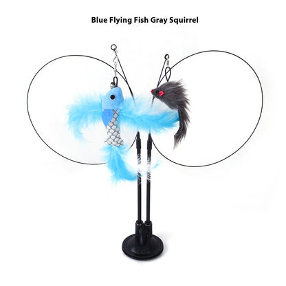 Cat Suction Cup Teaser Toy — Interactive Self-Play Toy for Cats