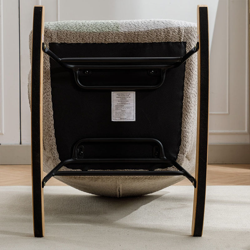 Modern Patchwork Rocking Chair  Macaron Edition