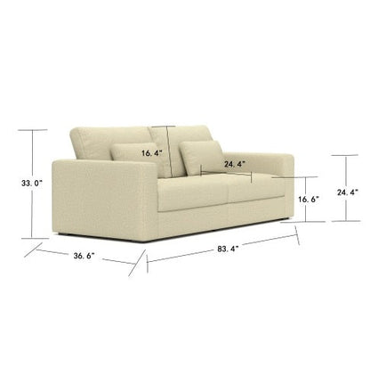 Comfort You Can See — Modern 3-Seater Sofa with Detachable Washable Cover