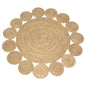 Natural Jute Area Rug for Living Room and Office