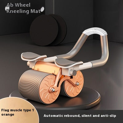 Roll Out, Spring Back  Automatic Rebound Ab Wheel for Home Core Training