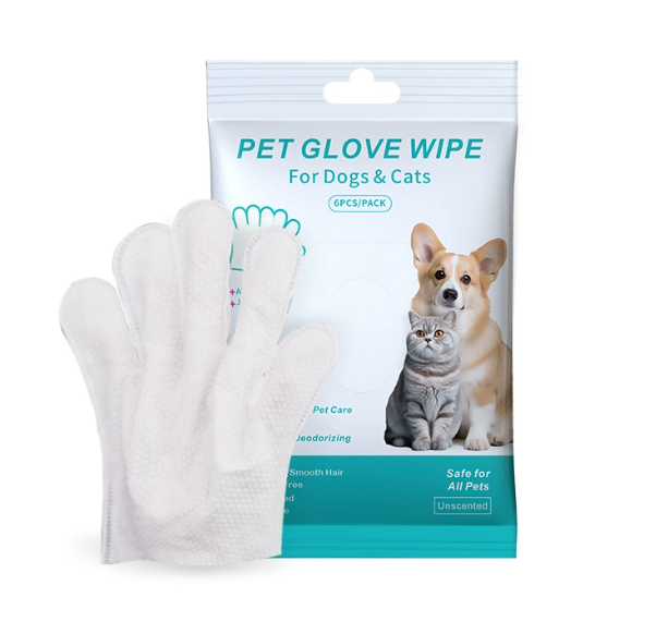 Pet Cleaning Gloves & Wipes — Grooming & Bathing Set for Dogs & Cats