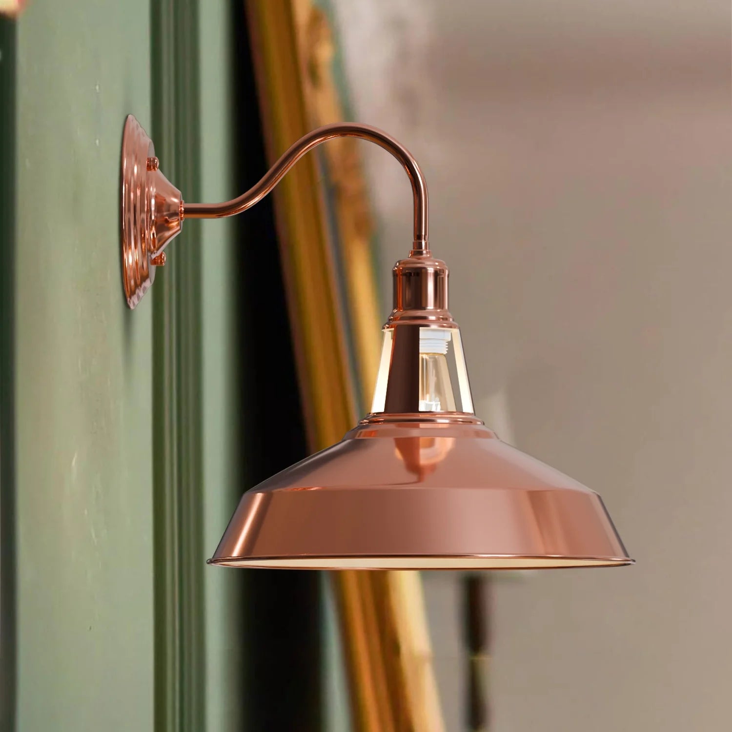 Rose Gold Barn Slotted Wall Sconce