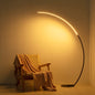 RGBW modern curve floor lamp new version - color changing LED living room light