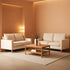 Beige Chenille Sleeper Sofa Three-Seater Loveseat Set-0