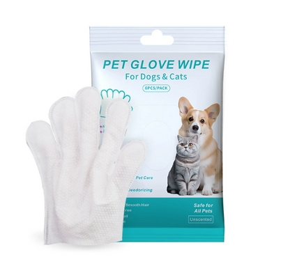 Pet Cleaning Gloves & Wipes — Grooming & Bathing Set for Dogs & Cats