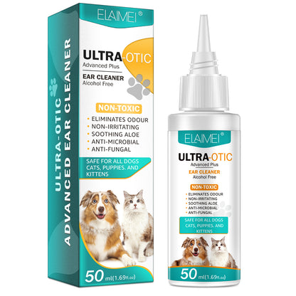 Pet Ear Cleaner Solution 50ml — Gentle Ear Care for Dogs & Cats