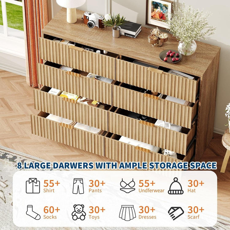 Eight Drawer Dresser Multifunctional Bedroom Storage-4