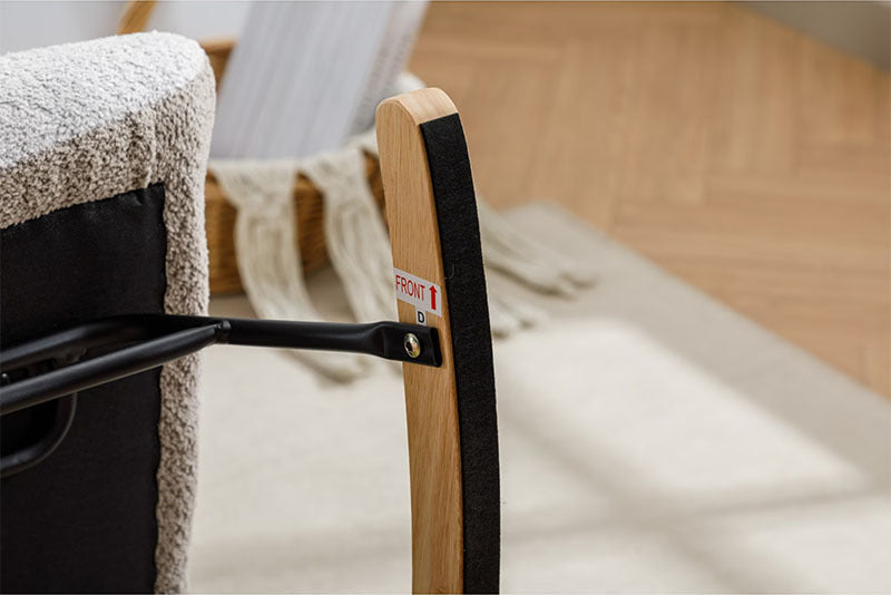 Modern Patchwork Rocking Chair  Macaron Edition