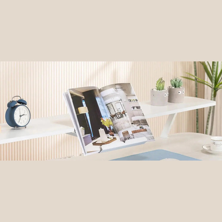 COMHOMA Height Adjustable desk Electric Drawer Monitor stand 3 Height Tablet stand White Jonine&
