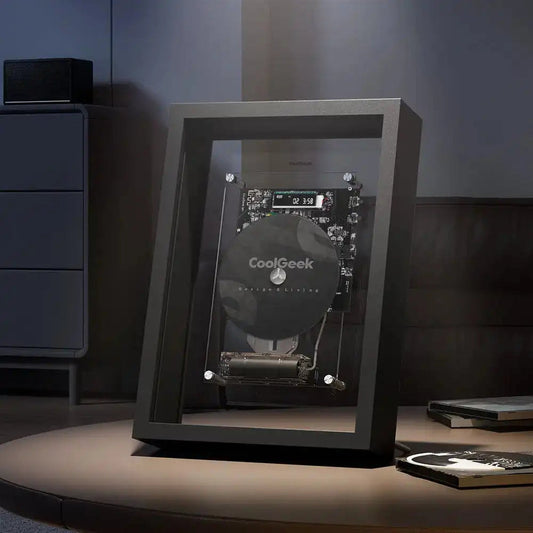Transparent CD Player — Bluetooth Hi-Fi Audio with Vertical Display Design