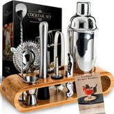 Mixology Bartender Kit — 10-Piece Bar Tool Set with Bamboo Stand