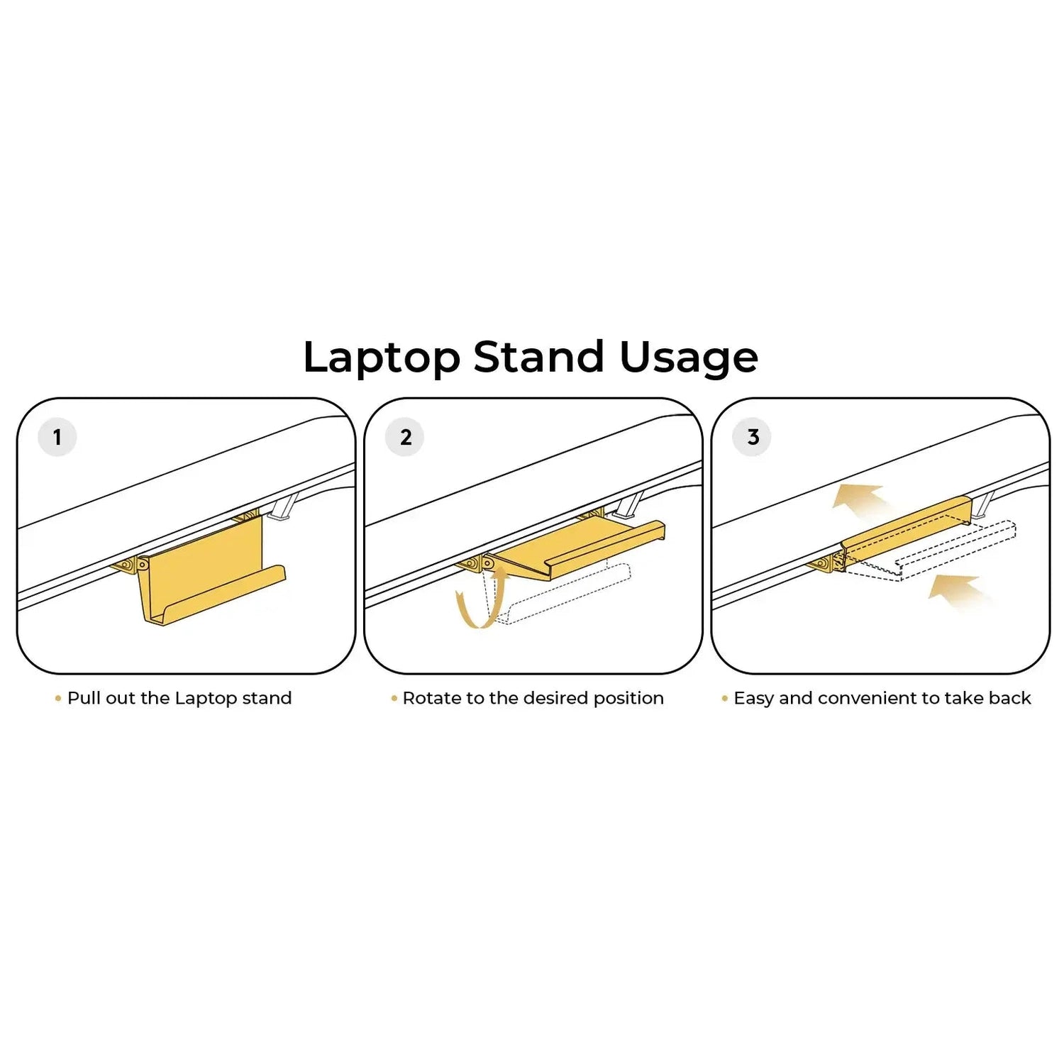 COMHOMA Height Adjustable desk Electric Drawer Monitor stand 3 Height Tablet stand White