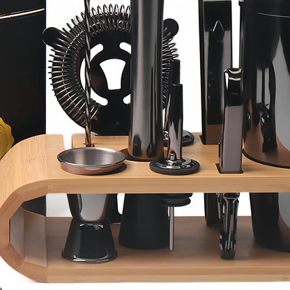 Mixology Bartender Kit — 10-Piece Bar Tool Set with Bamboo Stand
