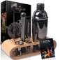 Mixology Bartender Kit — 10-Piece Bar Tool Set with Bamboo Stand