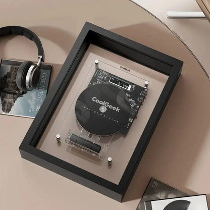 Transparent CD Player — Bluetooth Hi-Fi Audio with Vertical Display Design