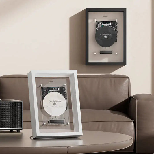 Transparent CD Player — Bluetooth Hi-Fi Audio with Vertical Display Design