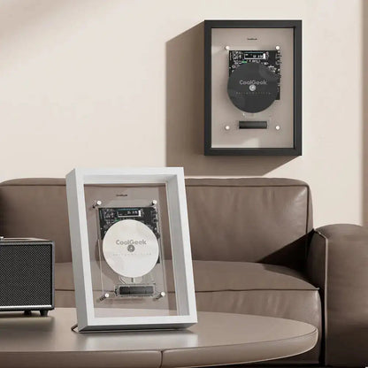Transparent CD Player — Bluetooth Hi-Fi Audio with Vertical Display Design