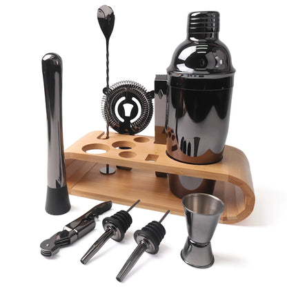 Mixology Bartender Kit — 10-Piece Bar Tool Set with Bamboo Stand