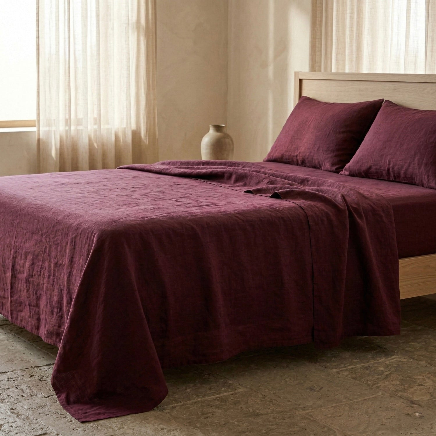 Linen Cotton Sheet Sets-20