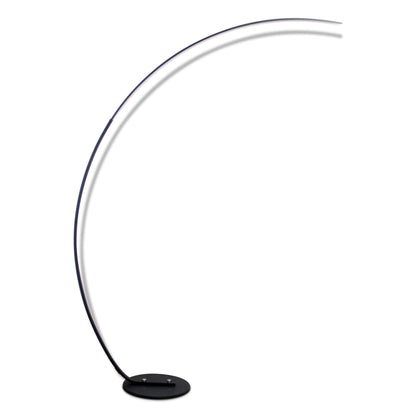 Modern RGBW curve floor lamp top view - contemporary home lighting