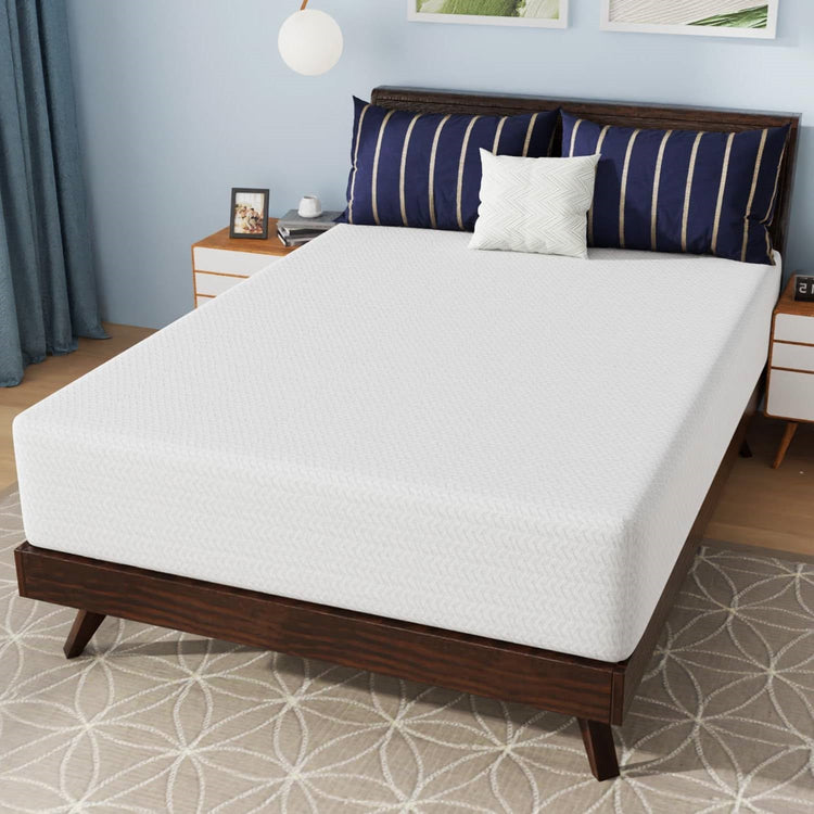 Full size 12-inch Charcoal Infused Memory Foam Mattress with Removable Cover FastFurnishings