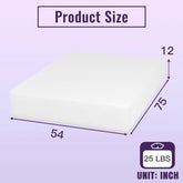 Full size 12-inch Charcoal Infused Memory Foam Mattress with Removable Cover FastFurnishings