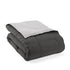 Full/Queen 3-Piece Microfiber Reversible Comforter Set in Grey / Light Grey FastFurnishings